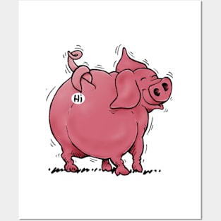 national pig day  funny Pigs Posters and Art